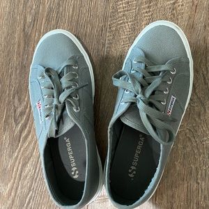 Brand new Superga 2750 COTU classic shoes in grey sage color